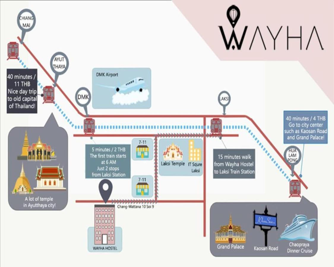 Wayha Hostel Don Mueang Airport Bangkok Ngoại thất bức ảnh